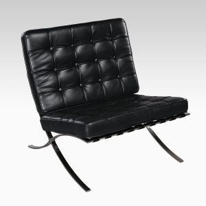 Black Tufted Accent Chair